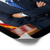 Barack Obama Foto 44. Präsident Potus Patriotic Poster (Ecke)