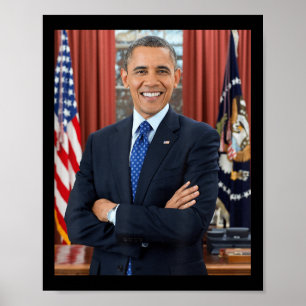 Barack Obama Foto 44. Präsident Potus Patriotic Poster