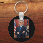 Barack Obama Foto 44. Präsident Potus Patriotic Schlüsselanhänger (Vorderseite)