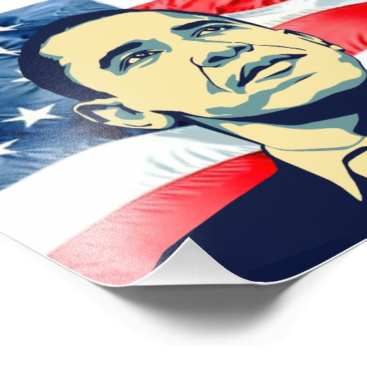 Barack Obama Fotodruck (Ecke)