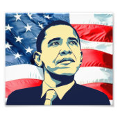 Barack Obama Fotodruck (Vorne)