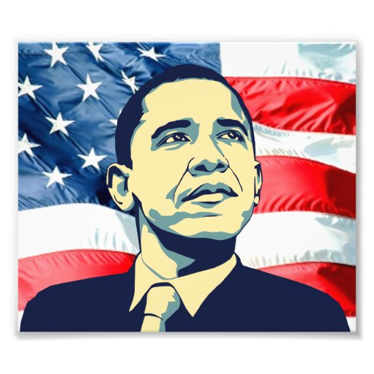 Barack Obama Fotodruck (Vorne)