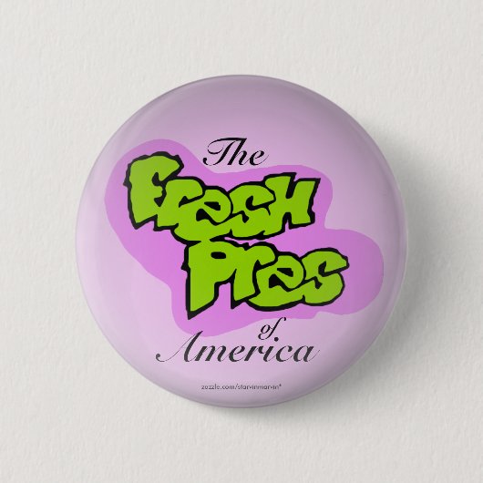 Barack Obama "frisches Pres von Amerika™" Knopf Button (Vorderseite)