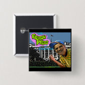 Barack Obama "frisches Pres von Amerika™" Knopf Button (Vorne & Hinten)