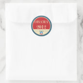 Barack Obama für 2012 Runder Aufkleber (Tasche)