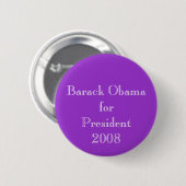 Barack Obama für Präsident 2008 Button (Vorne & Hinten)