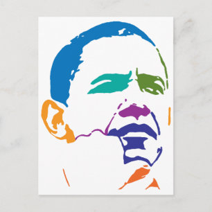 Barack Obama für Präsident 2012 Postkarte