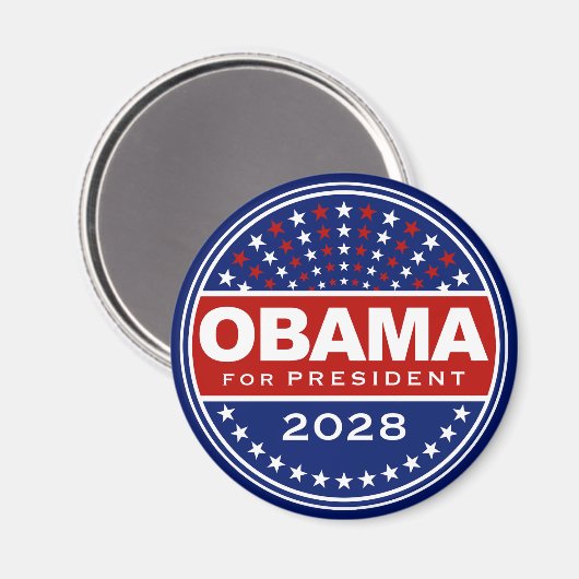 Barack Obama für Präsident 2028 Magnet (Vorderseite/Rückseite)