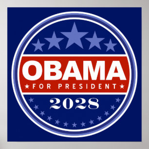 Barack Obama für Präsident 2028 Poster