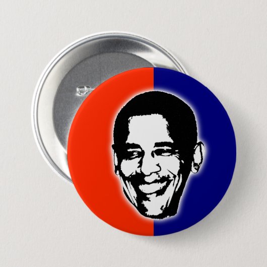 Barack Obama für Präsidenten Button (Vorne & Hinten)