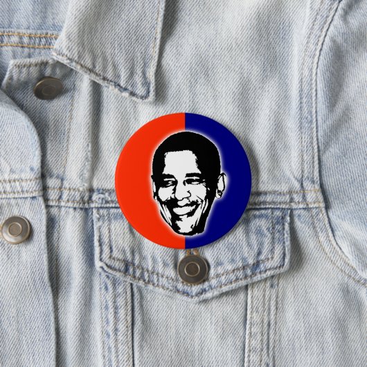 Barack Obama für Präsidenten Button (Beispiel)