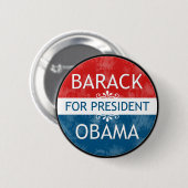 Barack Obama für Präsidenten-Button Button (Vorne & Hinten)