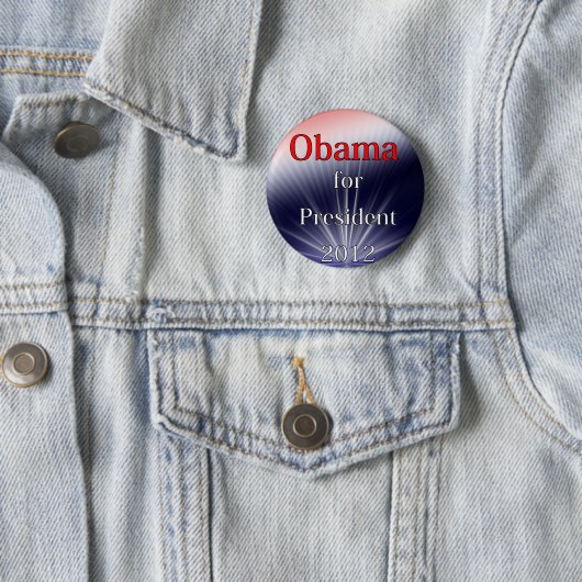 Barack Obama für Präsidenten Dulled Explosion Button (Beispiel)