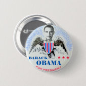 Barack Obama für Präsidenten? Im Jahre 2012? Button (Vorne & Hinten)