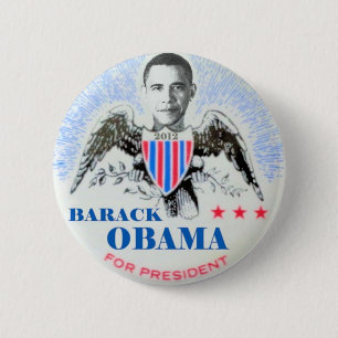 Barack Obama für Präsidenten? Im Jahre 2012? Button