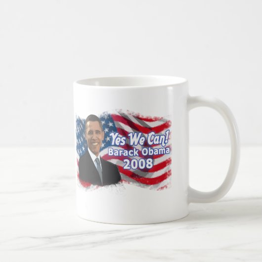 Barack Obama für Präsidenten Mug Kaffeetasse (Rechts)