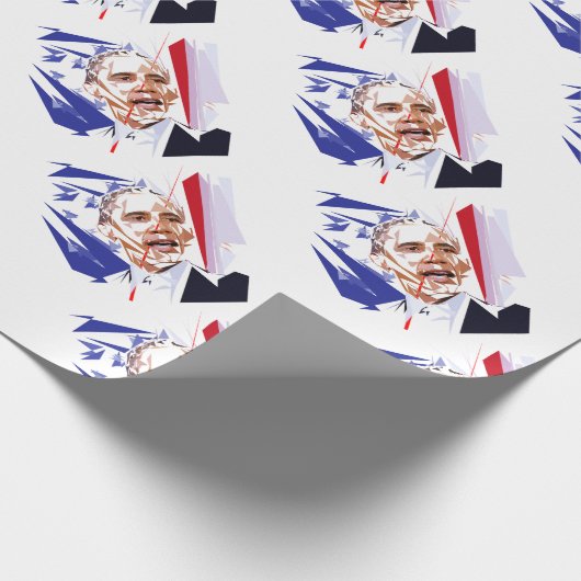 Barack Obama Geschenkpapier (Ecke)