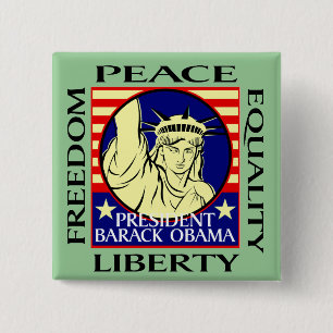BARACK OBAMA GEWINNE! - - Besonders angefertigt Button