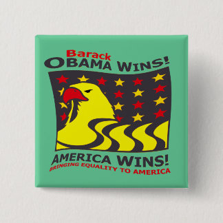 BARACK OBAMA GEWINNE! - BUTTON