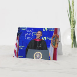 Barack Obama - Graduation Greeting Card-M Karte