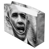 Barack Obama Große Geschenktüte (Rückseite Schrägansicht)