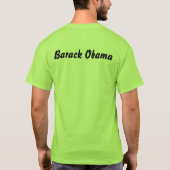 Barack Obama grüner T - Shirt (Rückseite)
