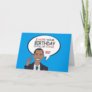 Barack Obama Gruß - Glückwunsch zum Geburtstag Karte