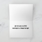 Barack Obama Halloween - Grußkarte Karte (Innenseite)