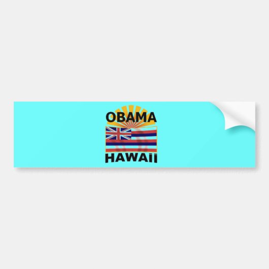 Barack Obama Hawaii Autoaufkleber (Vorne)