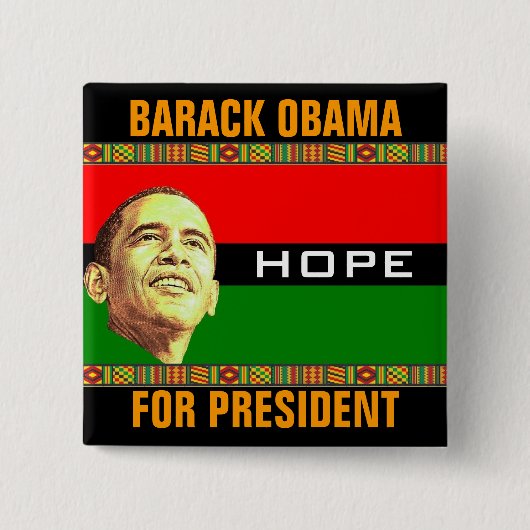 Barack Obama Hoffnung Button (Vorderseite)