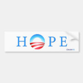 Barack Obama Hoffnungs-Autoaufkleber Autoaufkleber (Vorne)