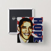 Barack Obama Hoffnungs-Knopf Button (Vorne & Hinten)