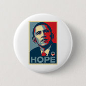 Barack Obama Hoffnungs-Plakat Button (Vorderseite)