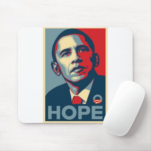 Barack Obama Hoffnungs-Plakat Mousepad (Mit Mouse)