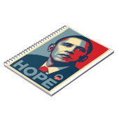 Barack Obama Hoffnungs-Plakat Notizblock (Linke Seite)