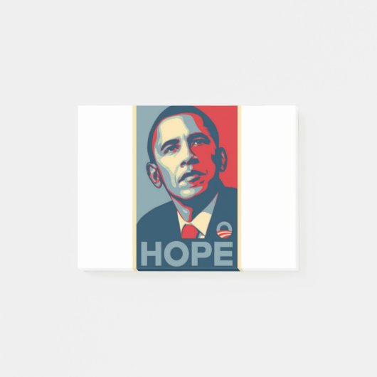 Barack Obama Hoffnungs-Plakat Post-it Klebezettel (Vorderseite)