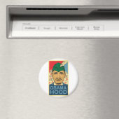 Barack Obama Hood Robin Hood Button Barrack Obama. Magnet (In Situ (Geschirrspüler))