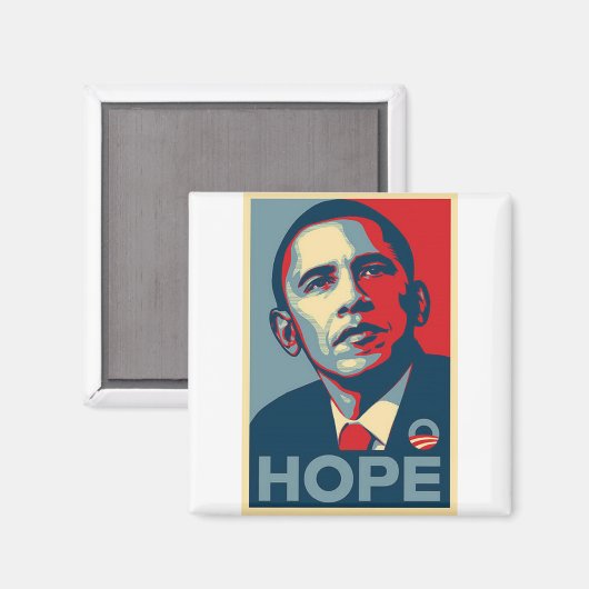 Barack Obama Hope Poster Magnet (Vorderseite/Rückseite)