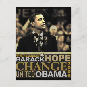 Barack Obama Hope Postkarte