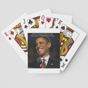 Barack Obama & Humor Zitat Geschenke & Karten Spielkarten