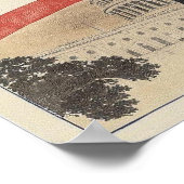 Barack Obama in front of American Flag and Capitol Poster (Ecke)