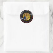 BARACK OBAMA INAUGURATION VINYL RUNDER AUFKLEBER (Tasche)