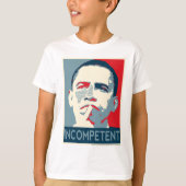 Barack Obama - inkompetent T-Shirt (Vorderseite)