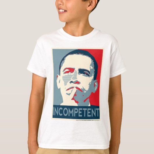 Barack Obama - inkompetent T-Shirt (Vorderseite)