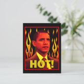 Barack Obama ist HOT! Postkarte (Stehend Vorderseite)