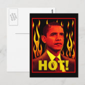 Barack Obama ist HOT! Postkarte (Vorne/Hinten)