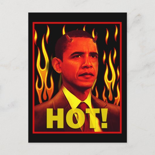 Barack Obama ist HOT! Postkarte (Vorderseite)