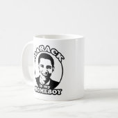 Barack Obama ist mein Homeboy Kaffeetasse (Vorderseite Links)