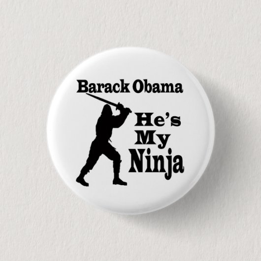Barack Obama ist mein Ninja Button (Vorderseite)