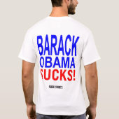 Barack Obama ist zum Kotzen T-Shirt (Rückseite)